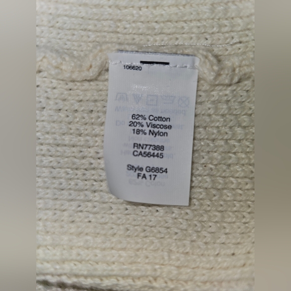 Madewell Colorblock Waffle Knit Cross-Back Sweater Heather Moonstone Sz XS - Picture 4 of 16